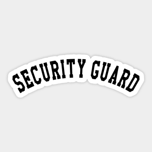 Security Guard Sticker